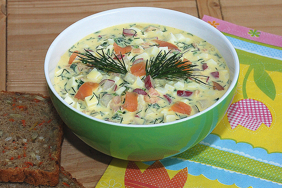 Frühlings-Eiersalat mit Räucherlachs