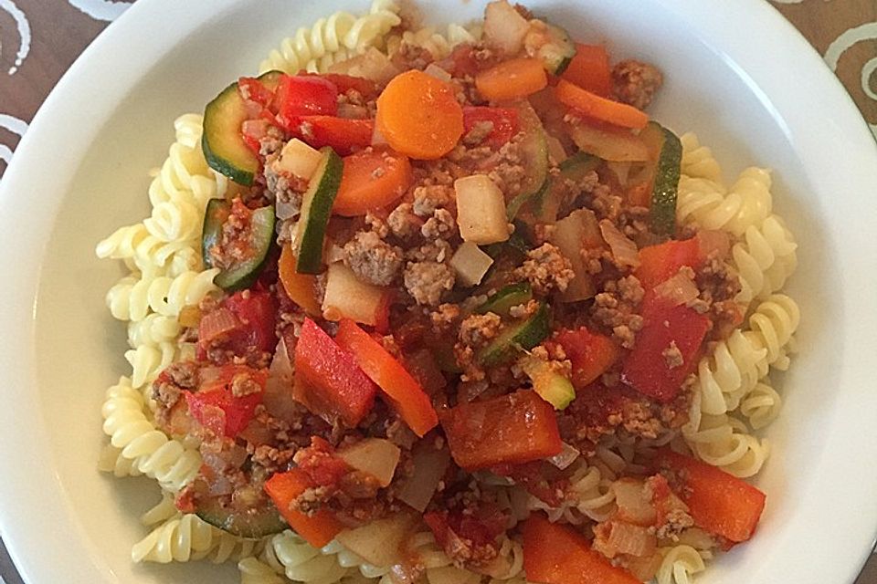 Ratatouillesauce mit Hackfleisch Ratatouillesauce mit Hackfleisch