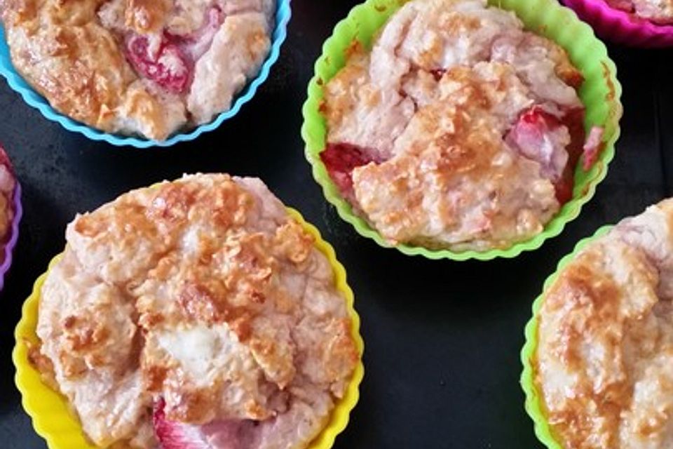 Eiweißreiche cleane und saftige Sportler-Apfel-Muffins