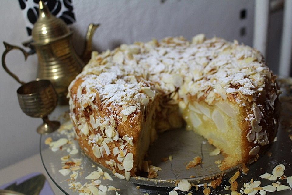 Apfelkuchen mit Mandeln