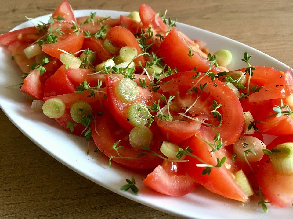 Tomaten-Kresse-Salat von Juulee| Chefkoch