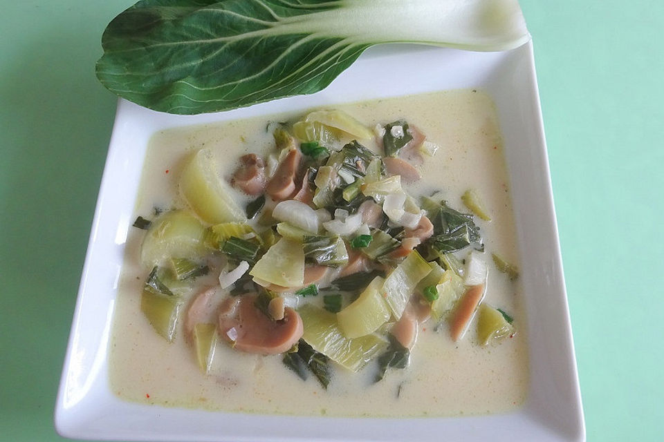 Pak Choi-Curry-Suppe