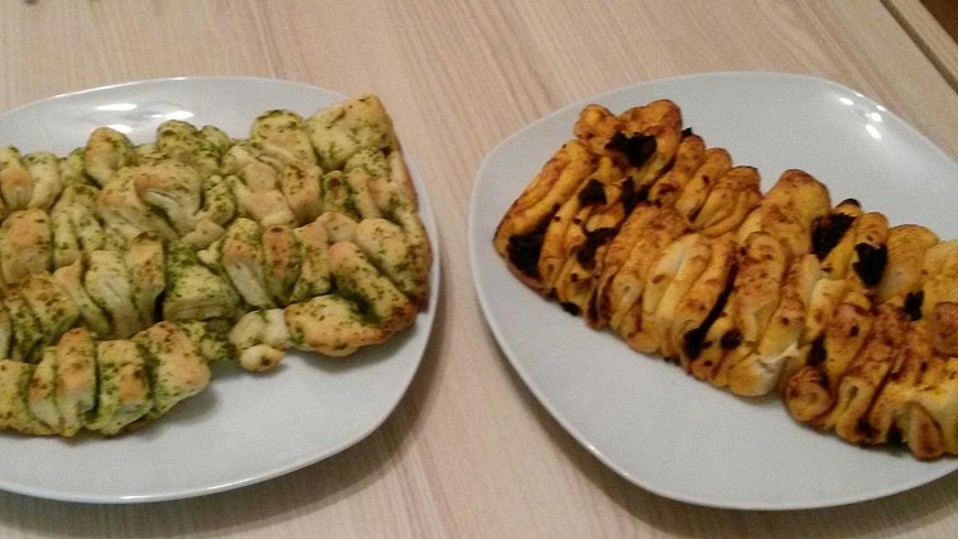 Mozzarella-Tomaten-Faltenbrot von Ilovecookies14