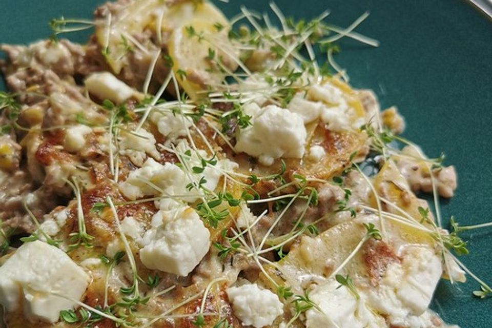 Hack-Feta-Kartoffel-Auflauf