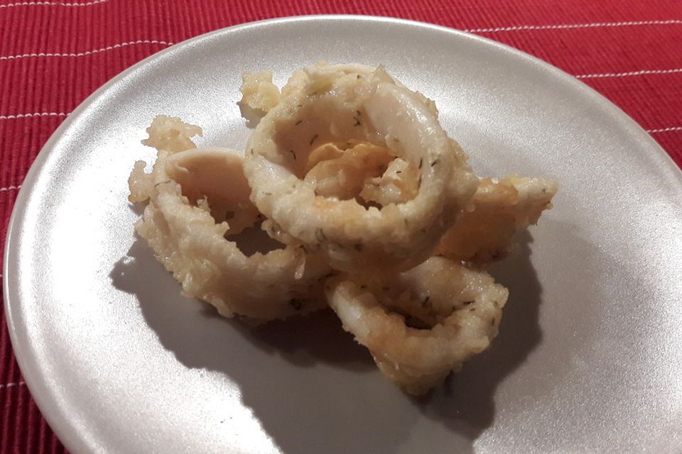 Frittierte Calamari