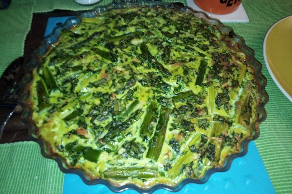 Spargel-Bärlauch-Quiche