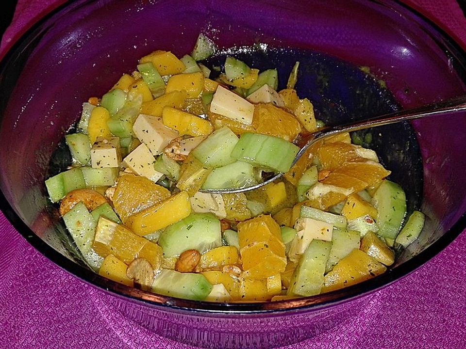 Gurken-Mango-Salat mit Orangen von inkn63| Chefkoch