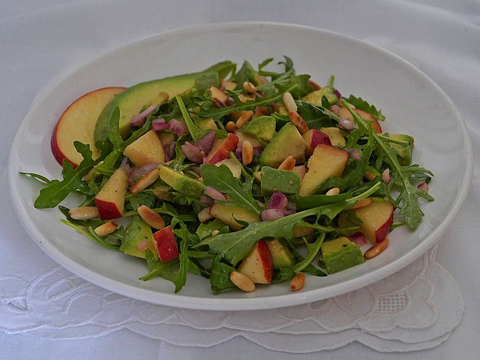 Rucolasalat mit Apfel und Avocado von ars_vivendi| Chefkoch