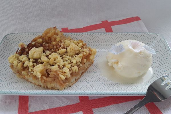 Apfelkuchen mit Quark-Öl-Teig und Streuseln von Katja231080 | Chefkoch