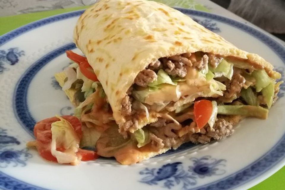 Low-Carb Big Mac Rolle