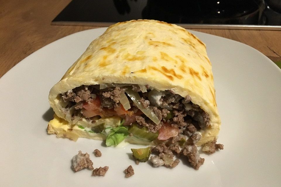 Low-Carb Big Mac Rolle