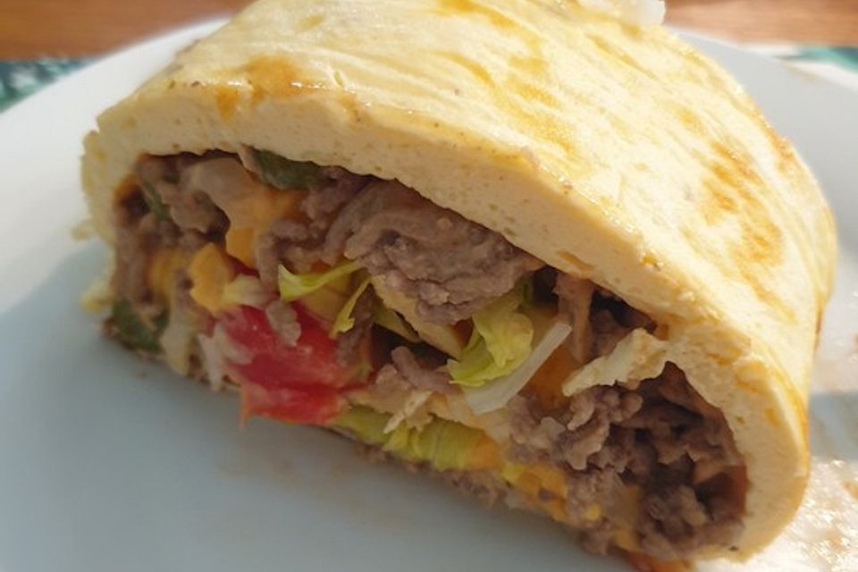 Low-Carb Big Mac Rolle