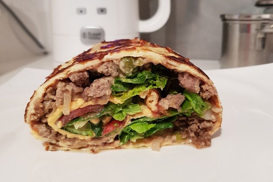 Low-Carb Big Mac Rolle