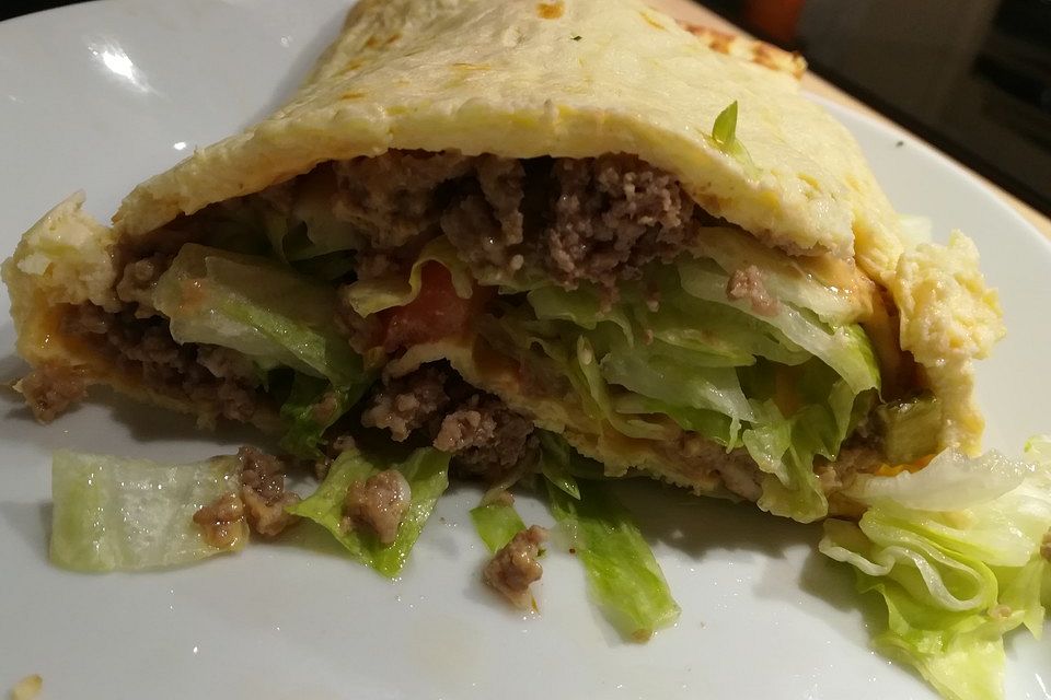 Low-Carb Big Mac Rolle