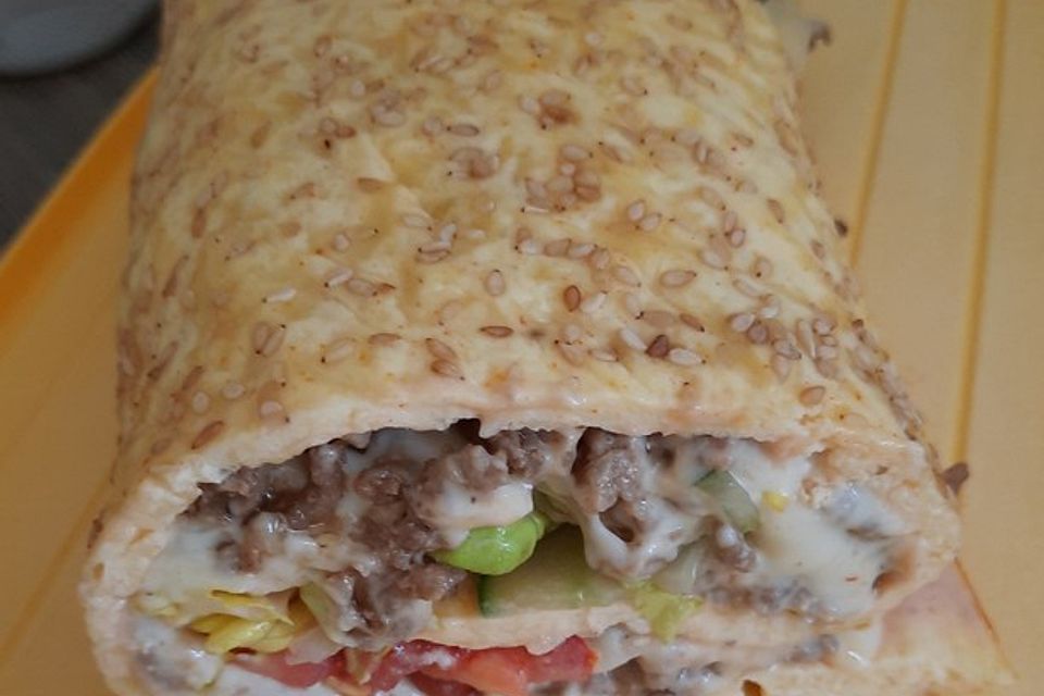 Low-Carb Big Mac Rolle