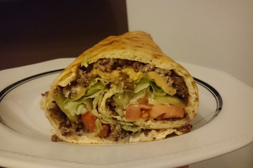 Low-Carb Big Mac Rolle