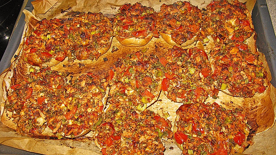 Vegetarische Pizza Brotchen Von Bombenpaule Chefkoch