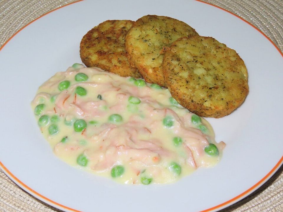 Béchamelsauce mit Schinken und Erbsen von löwewip| Chefkoch