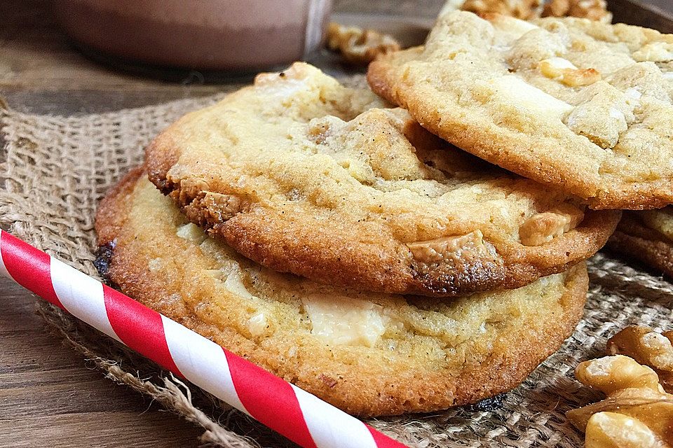 Weiche White Chocolate Chip Cookies