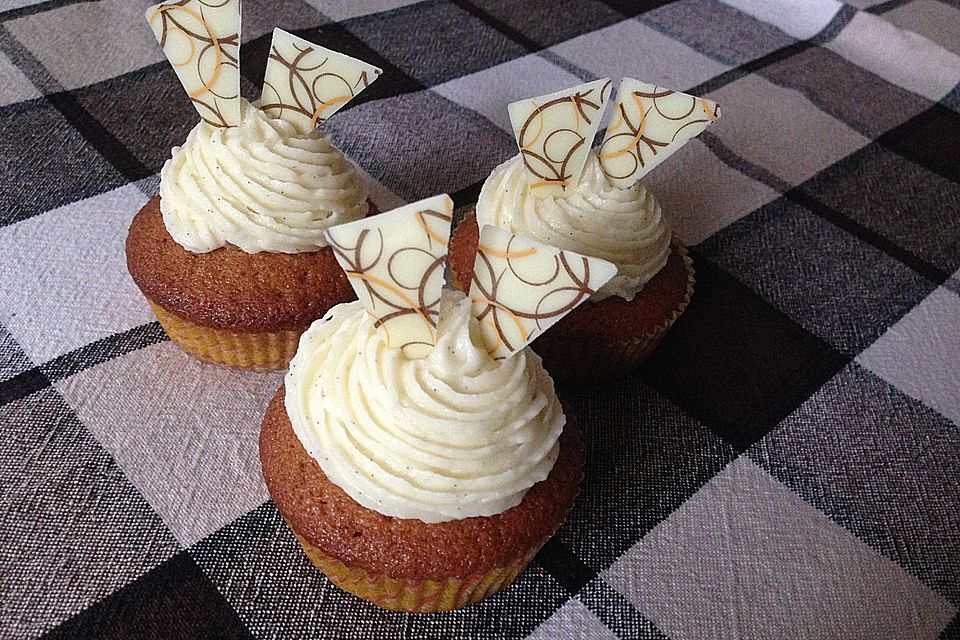 Zimtcupcakes mit Vanillefrosting