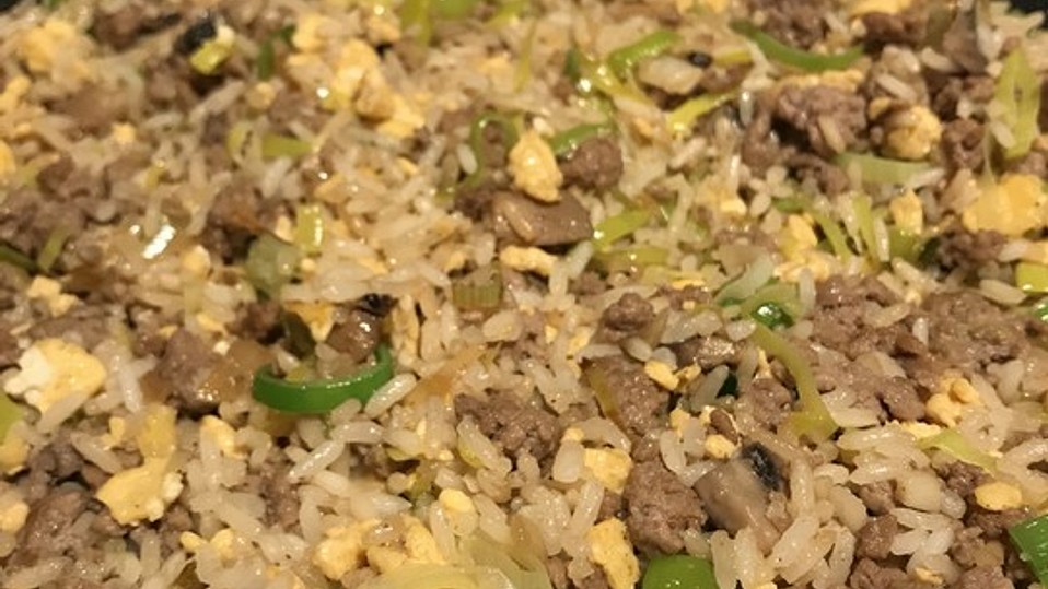 Gebratener Reis mit Hackfleisch von Wienerin Gebratener Reis mit Hackfleisch von Wienerin