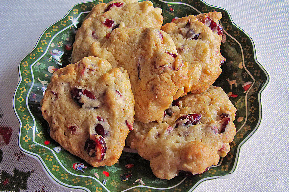 Macadamia - Cranberry Cookies