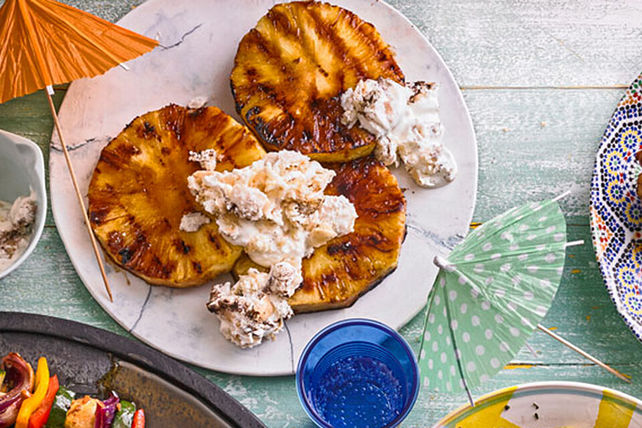 Gegrillte Ananas mit Raffaellocreme-Dessert von NatuerlichLecker| Chefkoch