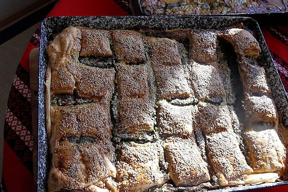 Schneller griechischer Spinatkuchen mit dem Blubb