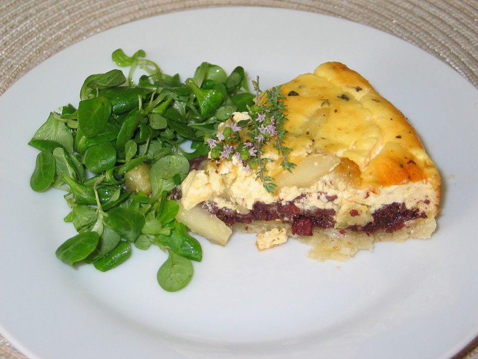 Quiche Mit Boudin Noir Und Apfeln Von Lucky47 Chefkoch 