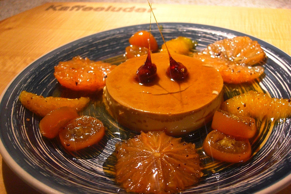 Crème caramel à l'orange