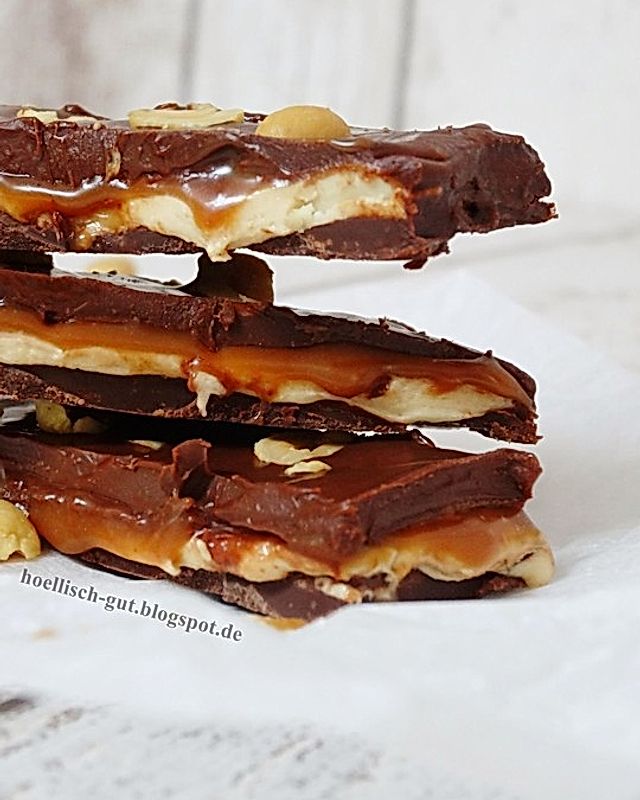 Homemade Snickers Riegel