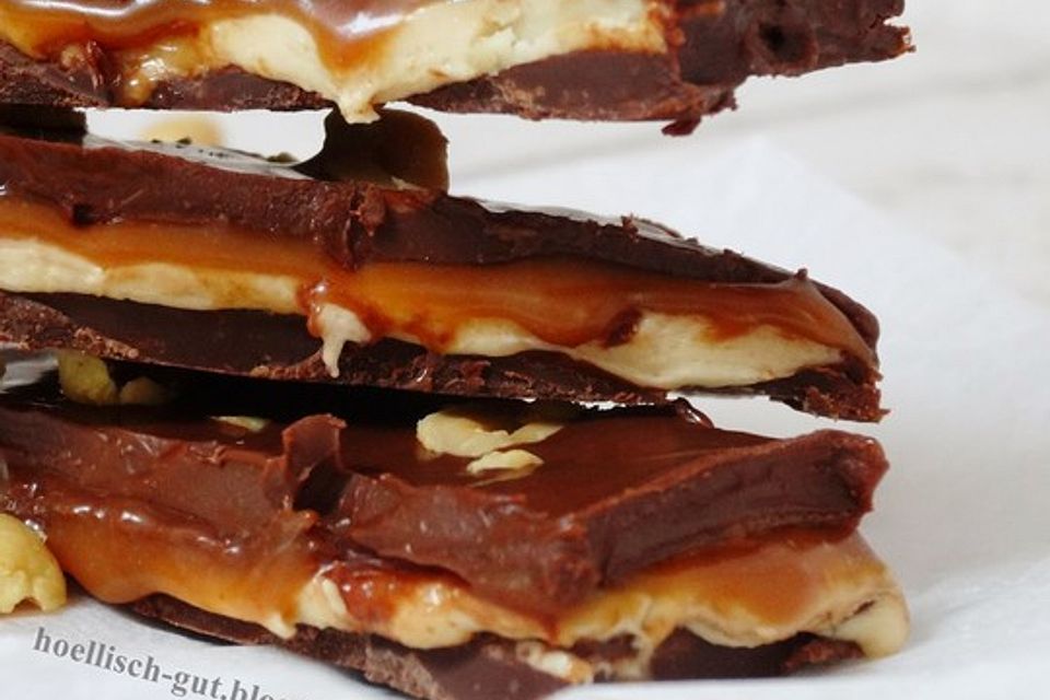 Homemade Snickers Riegel