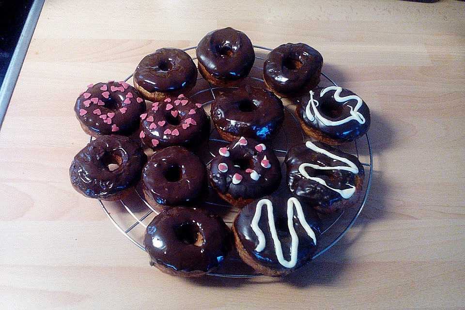 Donuts mit Schokolade