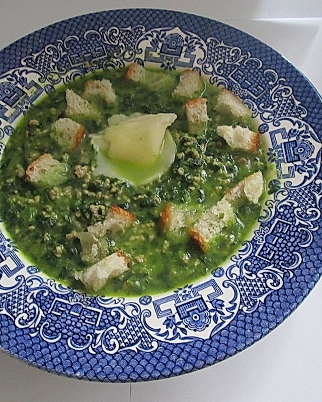Käse-Spinat-Suppe