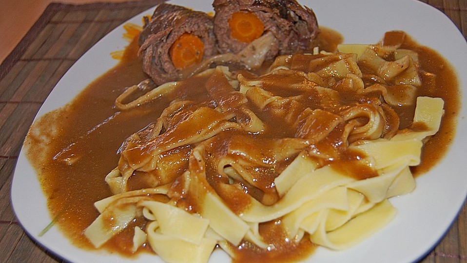 Rinderrouladen mit Bärlauch-Frischkäsecreme-Füllung von pbuggi