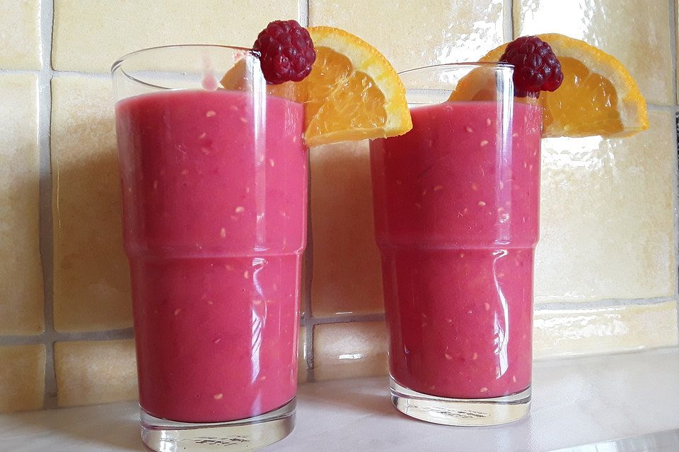 Himbeer-Orangen-Smoothie