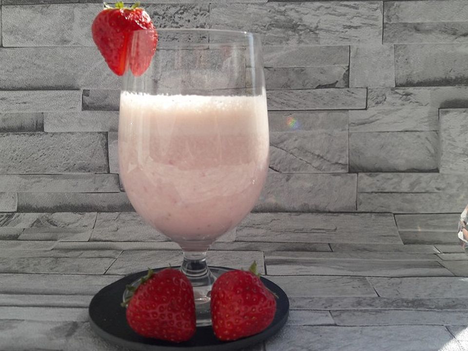 Erdbeer-Vanille-Shake| Chefkoch