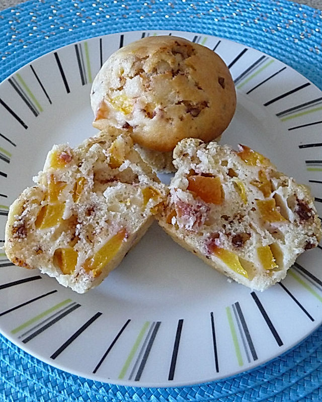 Pfirsich-Schoko-Muffins