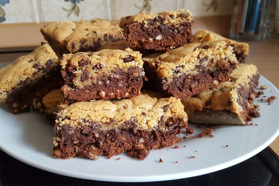 Brookies - Brownies mit knuspriger Cookie-Kruste