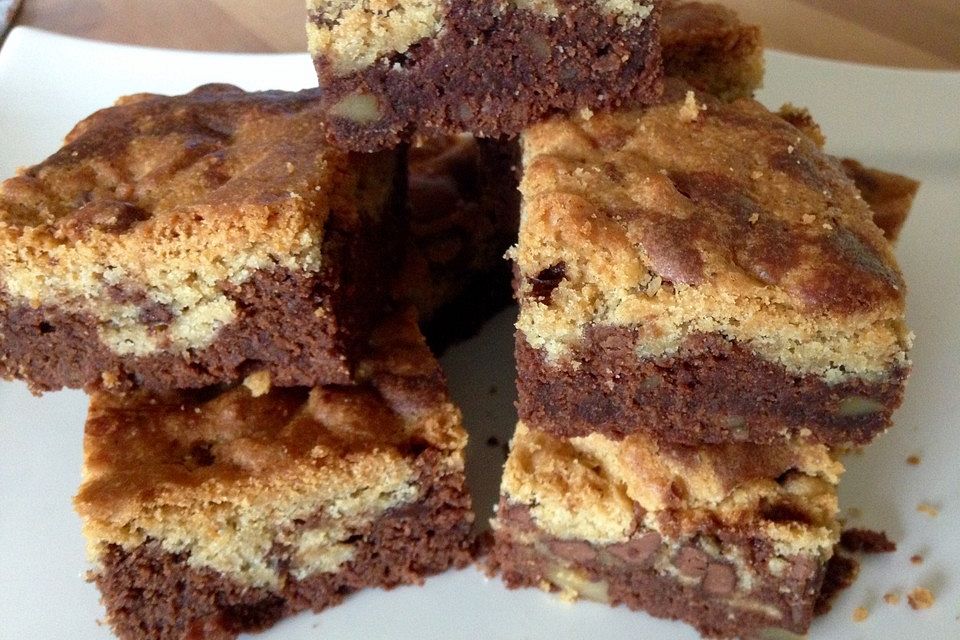 Brookies - Brownies mit knuspriger Cookie-Kruste