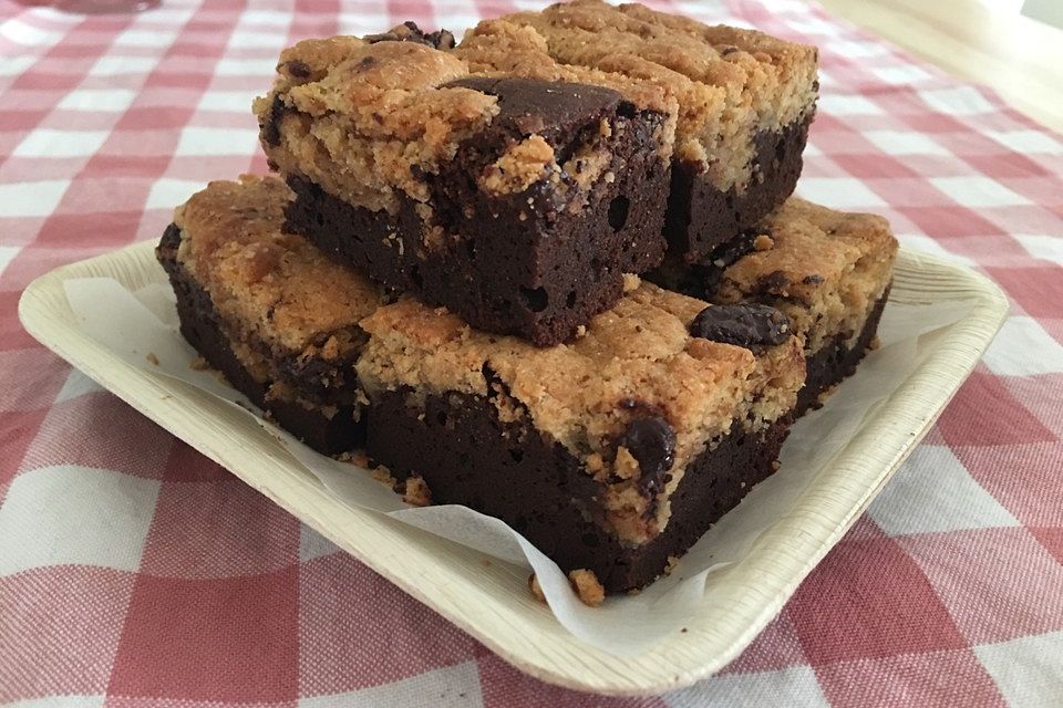 Brookies - Brownies mit knuspriger Cookie-Kruste