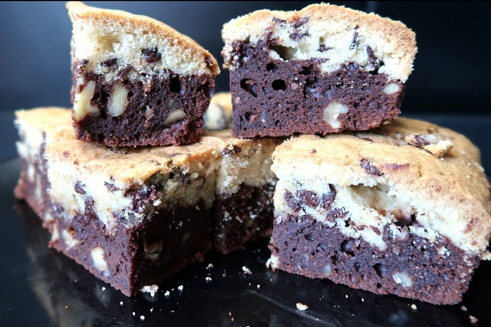 Brookies - Brownies mit knuspriger Cookie-Kruste