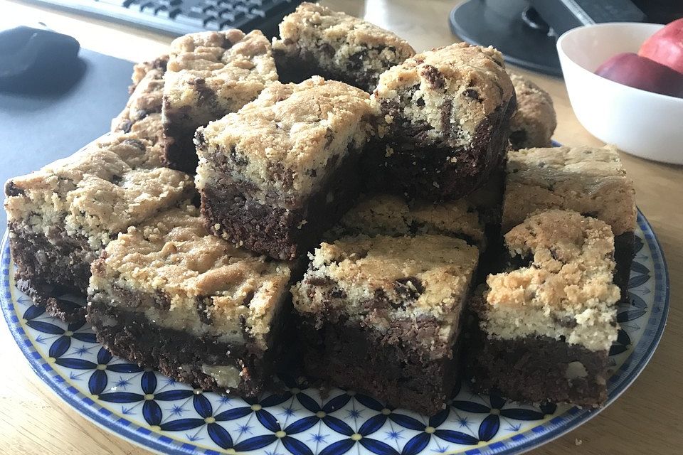 Brookies - Brownies mit knuspriger Cookie-Kruste