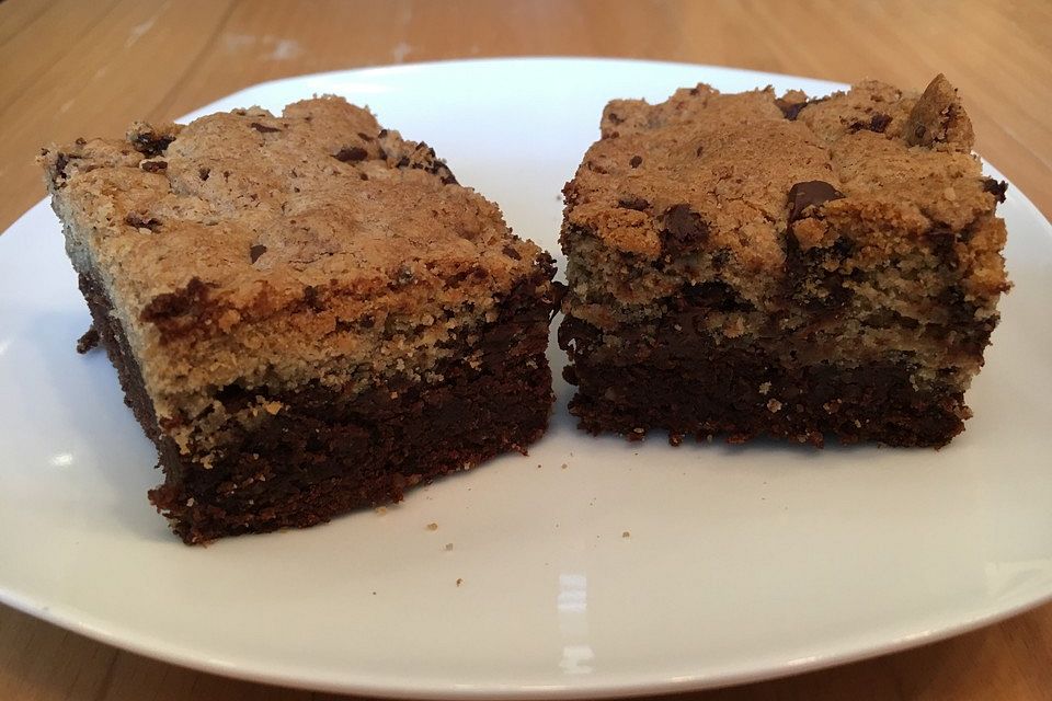 Brookies - Brownies mit knuspriger Cookie-Kruste