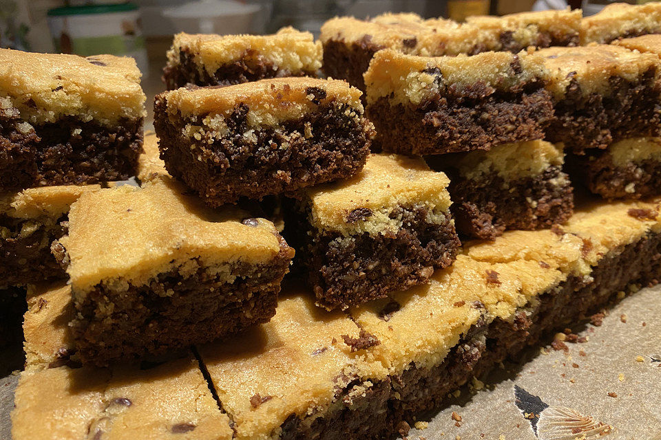 Brookies - Brownies mit knuspriger Cookie-Kruste