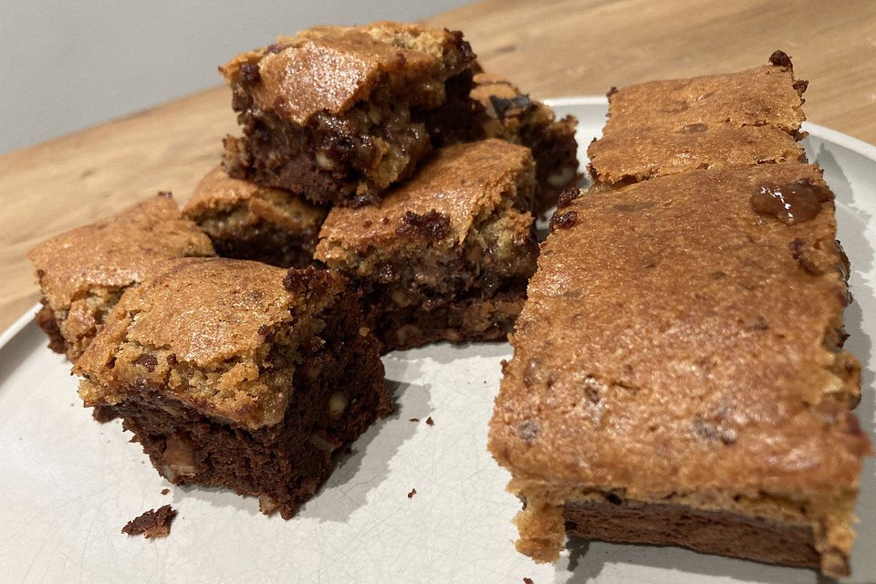 Brookies - Brownies mit knuspriger Cookie-Kruste