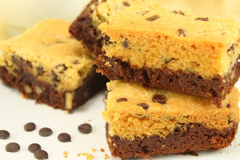 Brookies - Brownies mit knuspriger Cookie-Kruste