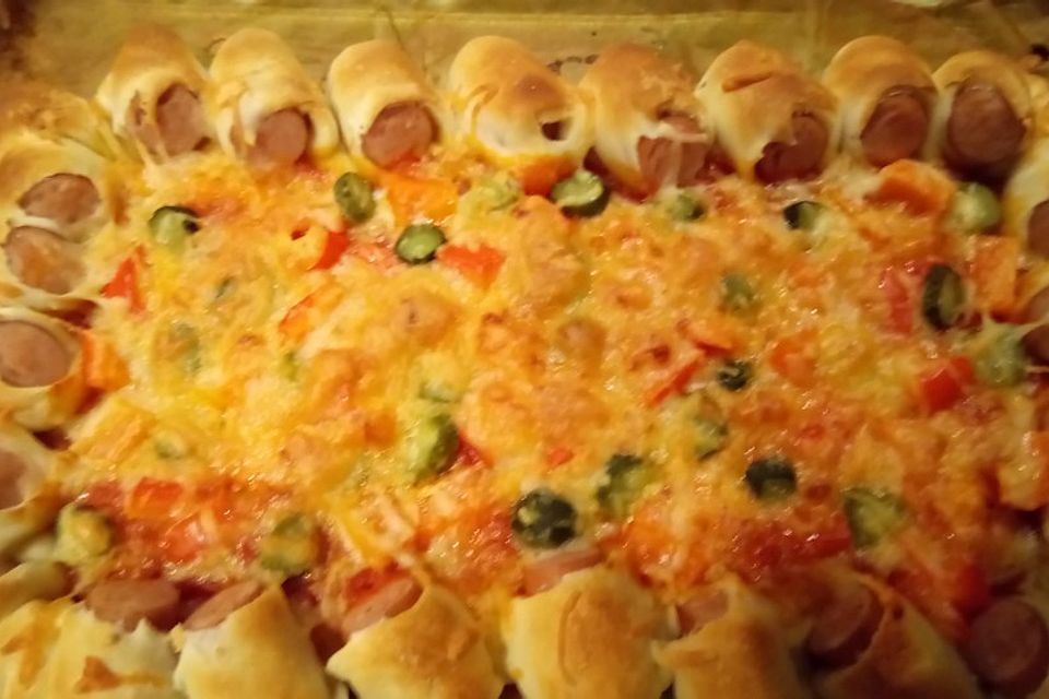 Hot Dog Pizza