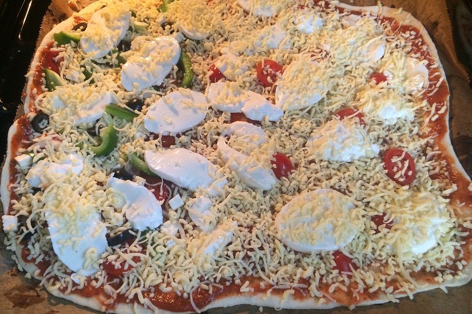 American Pizza Teig selber machen