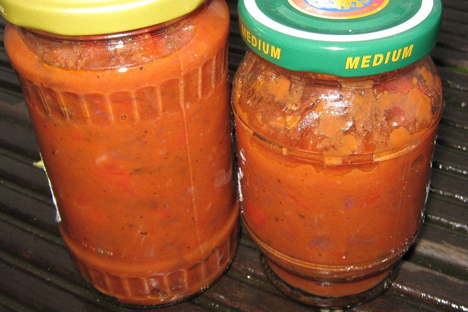 Feuriges Paprika-Auberginen-Relish